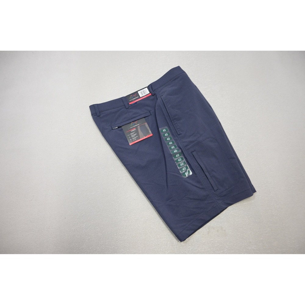 Greg Norman Golf Shorts Mens 40 Blue‎ Performance Stretch Wicking Athletic New
